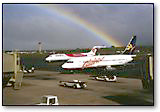 airport rainbow